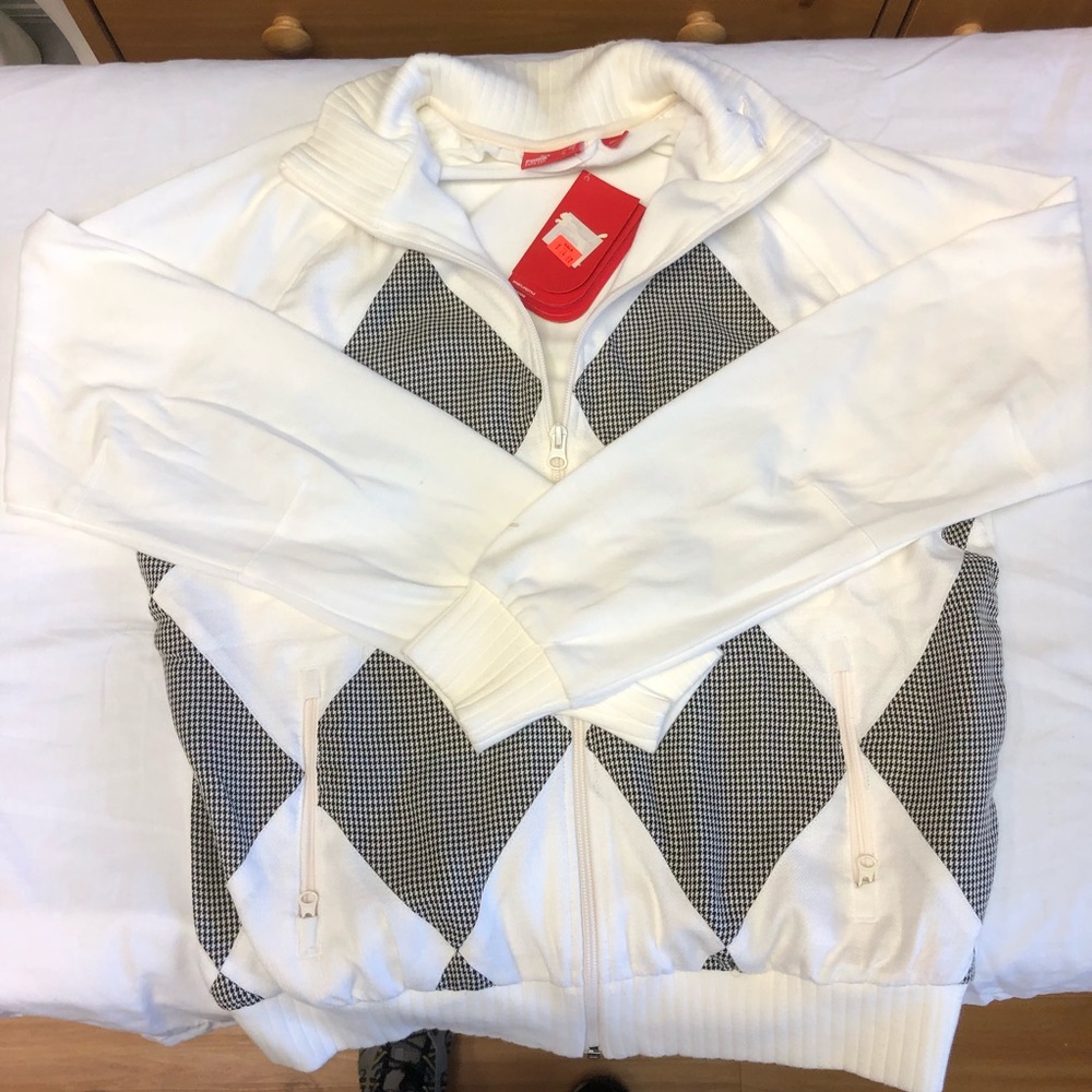 mens puma full zip cardigan